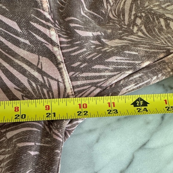 Joy Lab Pink Palm Cropped Zip Hoodie - Picture 9 of 9